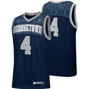  Georgetown Hoyas Nike Navy Replica Basketball Jersey 