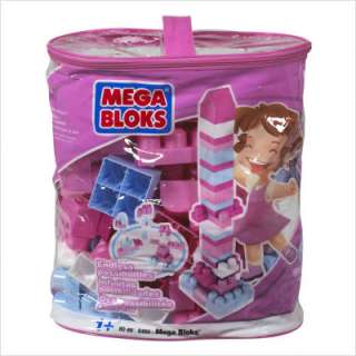 Mega Brands Mega Bloks Bag 80 in Pink 130862 065541084667  