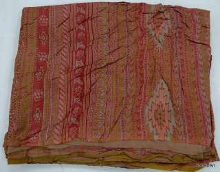 100% Real Pure Silk Pre Owned Antique Indian Vintage Sari 5+ Yards 