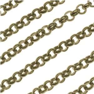  Antiqued Brass Round Rolo Chain 3mm Bulk By The Foot Arts 