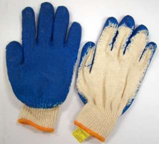   Pairs WONDER GLOVES Cotton/Poly/Latex Coated Work Gloves MEDIUM  