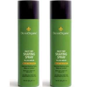  Dermorganic Fast Dry Shaping Spray plus Hold, 8oz (Pack of 