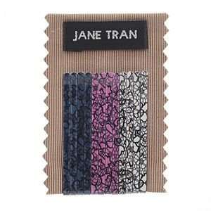 Jane Tran Hair Accessories Lace Print Bobby Pin Set, Small, 1 set