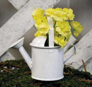 50 White Metal Watering Can Wedding Showers Favors  