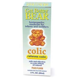  Get Better Bear Colic, Relieves Colic, Peach, 2 fl oz (60 