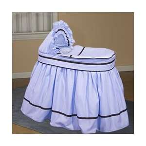    Blue Friendship Bassinet Liner/Skirt and Hood   13 x 29 Baby