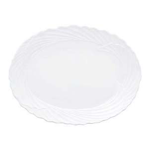  Pleated Swirl 16 Oval Plate Platter