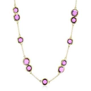 Kate Spade New York Crystal Confetti Purple Long Necklace   designer 