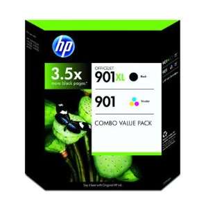  HP 901XL Black and 901 Tricolor Ink Cartridges, 2 Pk 