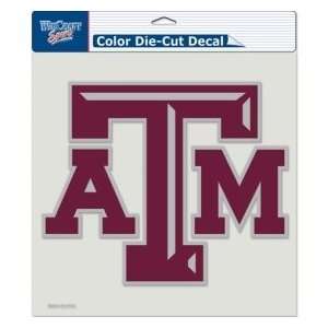 Texas A&M Aggies Die Cut Decal   8x8 Color Sports 