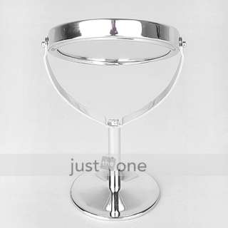 Ladies Makeup Cosmetic Dual Side Magnifying Oval Mirror  