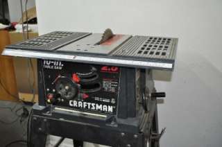 CRAFTSMAN 2.5 HP 10 INCH TABLE SAW WITH STAND Item #3450  