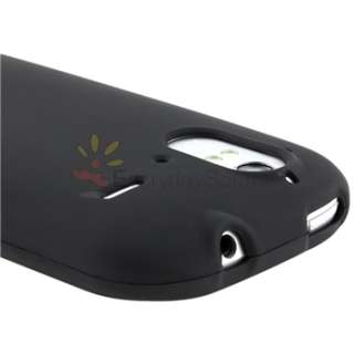 Black Hard Case+Film+Car Charger+Mount+USB For T Mobile HTC Amaze 4G 