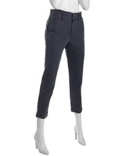 Marc by Marc Jacobs royal grey cotton Joan cargo pants   up 