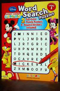 Disney Mickey Mouse Clubhouse Word Search Puzzles  
