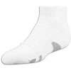 Under Armour Heatgear Lo Cut 4 Pack Socks   Big Kids   White / Grey