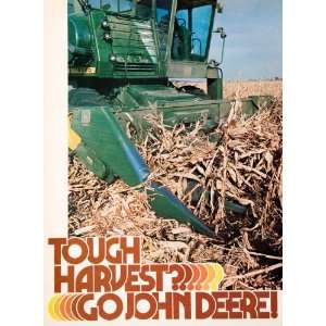 com 1978 Ad John Deere Harvest Agricultural Corn Head Farming Farmer 