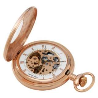 Charles Hubert, Paris Rose Gold Plated Mechanical Pocket Watch 
