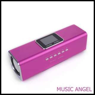 Music Angel speaker U Disk TF Card FM Mini  Player Speaker with LCD 
