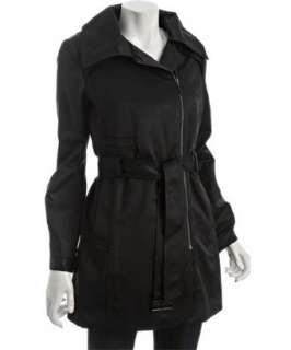 style #306446801 black recycled poly hooded eco coat