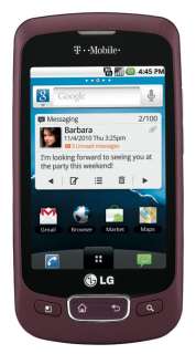 LG Optimus T Android Phone, Burgundy (T Mobile)