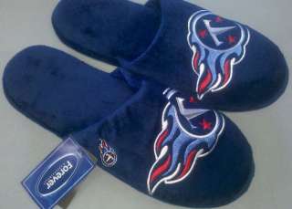 Pair of Tennessee Titans Big Logo Slippers 2010 NEW NFL  