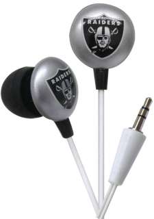 iHip NFL Officially Licensed In Ear Bud Headphones   Oakland Raiders 