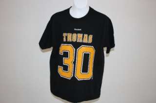 NEW IRREGULAR Tim Thomas #30 Boston BRUINS YOUTH Large L T Shirt YFZ