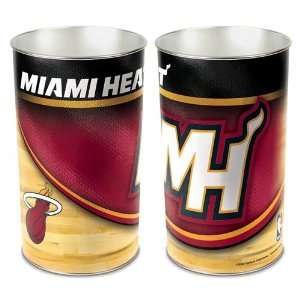    Miami Heat Waste Paper Trash Can   Trash Cans
