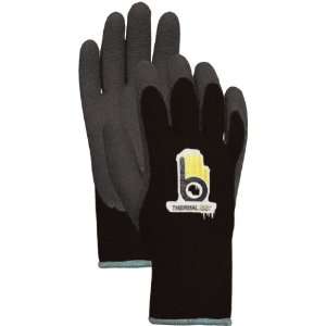 Atlas Glove C4005BK Black Heavy Duty Thermal Knit Gloves with Rubber 