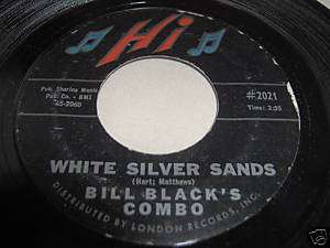 BILL BLACKS COMBO WHITE SILVER SANDS/WHEEL oldies 45  