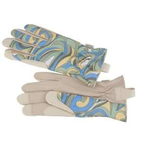 Angelas Garden 7102 902 Womens Fabric Back Leather Palm Garden Glove 