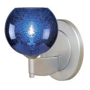 Bruck Lighting Bobo Diamond LED Wall Sconce 103915CH Chrome Blue 