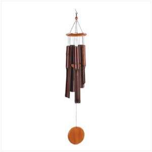 Asian BAMBOO Pipe/Tube Wooden Garden WIND CHIME~Natural  