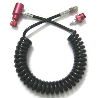 Paintball Remote Coil / Hose with Q/D(Black) NEW  