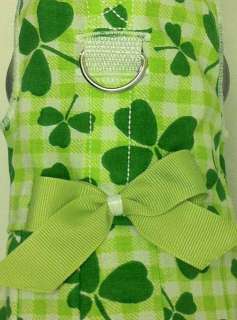 XS X Small St. Patricks Day Dog Dress with Harness Item# DD00106 