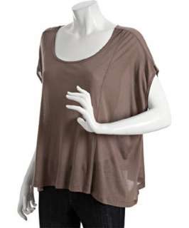 Nation LTD brown modal Cypress slouchy t shirt   