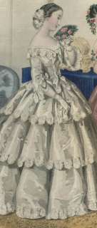 CONSEILLER DAMES PATTERN Jan 1854   Ball gown  