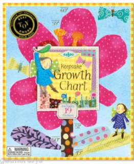 Each year reach a new height on this Flower & Fairy Growth Chart by 