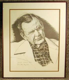    Bryant Signed Limited Edition Ernie Patton Print   ROLL TIDE  