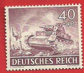 Rare German ** Nazi ** Stamp ** Panzer Tank ** Mnh  