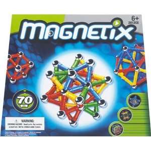  Magnetix 70 Count   Primary Colors Toys & Games