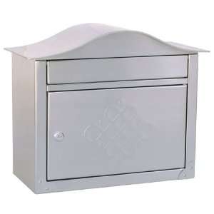 Architectural Mailboxes Stain Nickel Peninsula Mail Box with Embossed 