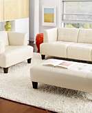  Alessia Leather Sofa Living Room Furniture Sets 