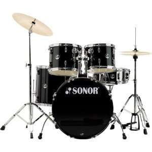   14x5.5 Snare, 13x10 Tom, 4 pc Hardware, Black Musical Instruments