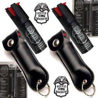 This auction is for 2 Police Magnum Pepper Spray with Black Soft Case 