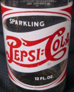   Arkansas Pepsi Cola Double Dot Script Soda Pop Bottle Red White  