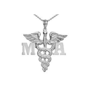  NursingPin   Medical Assistant MA Charm with Necklace in 