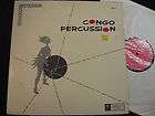 CONGO PERCUSSION african drums LP original on Piroutte VG+