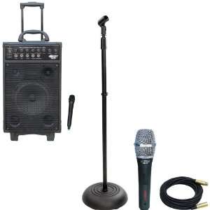   Microphone   PMKS5 Compact Base Black Microphone Stand   PPMCL30 30ft